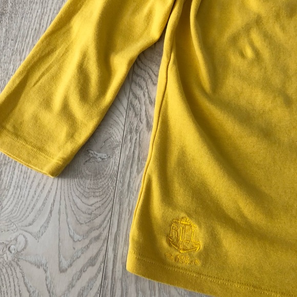 Lauren Ralph Lauren Vintage Yellow/Black Boat Neck Blouse - Picture 15 of 16